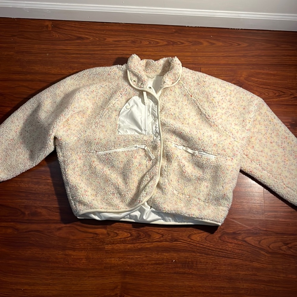 F p movement silk lined fleece jacket